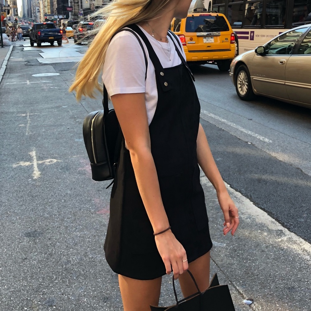 Black Overall Dress